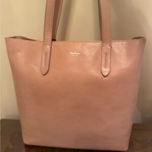 PRICE DROP:BOTKIER Lambskin LEATHER suede-lined SwanLake HighlineBLUSH PINK TOTE